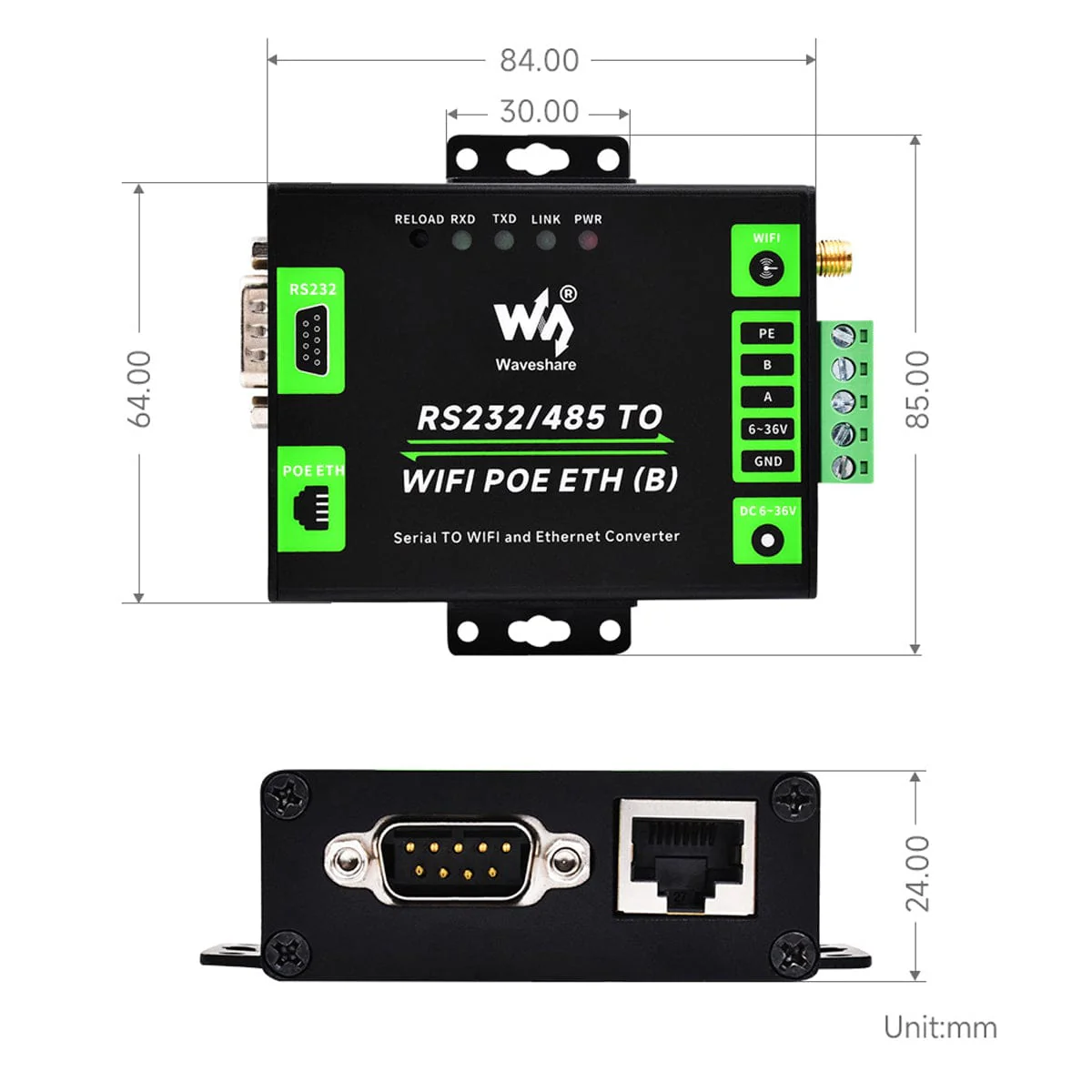 RS232/485 to WiFi/Ethernet Module (Modbus/MQTT Gateway) - Image 6