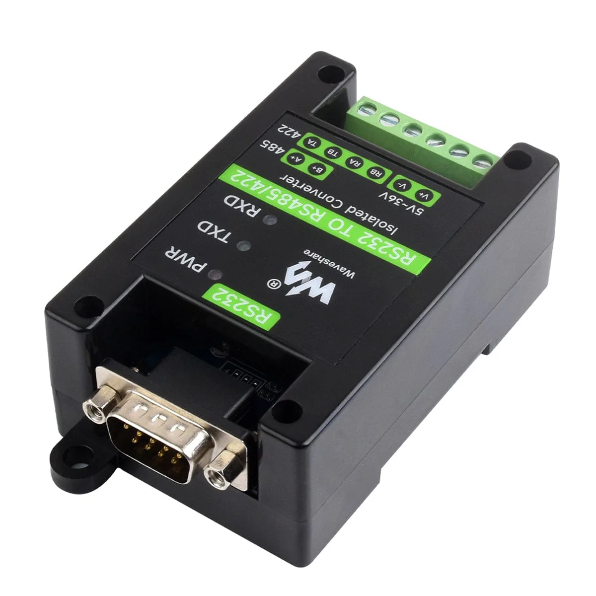 RS232 Male Port to RS485/422 Active Digital Isolated Converter - Image 2