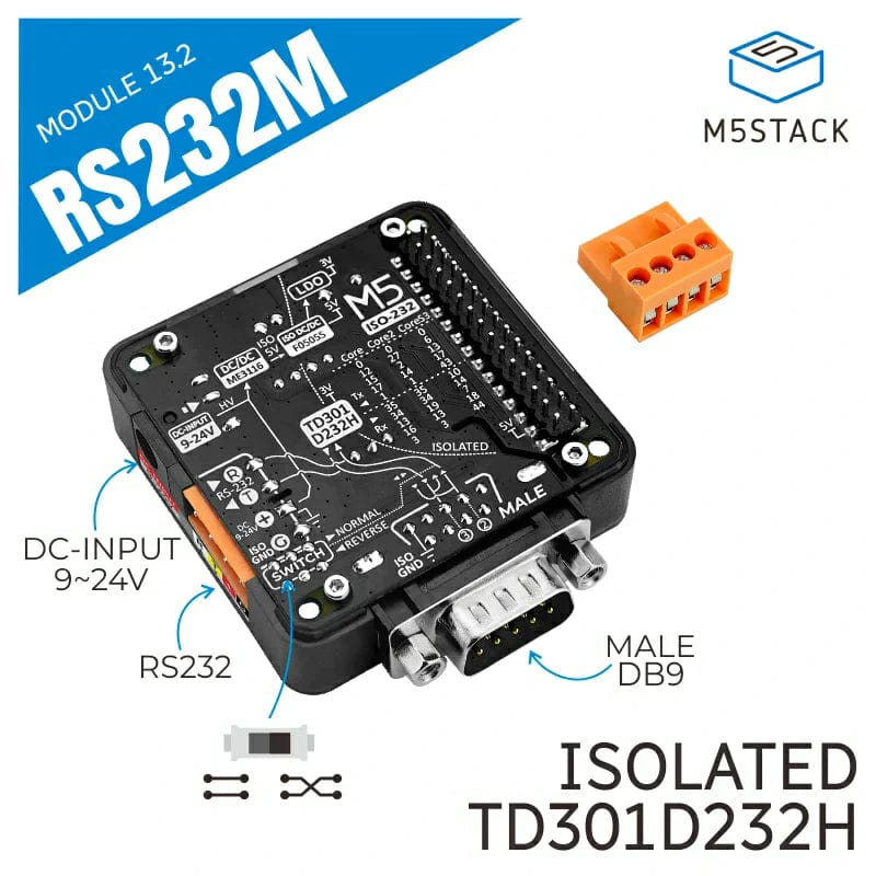 RS232 Module 13.2 with DB9 Male Connector - Image 2