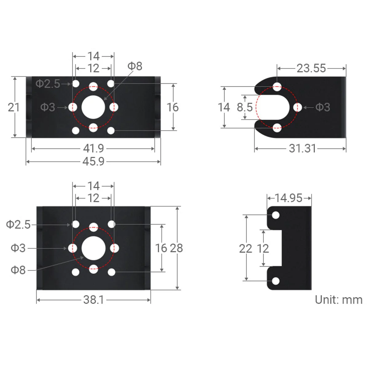 RS485 Servo Motor (45kg.cm) - Image 6