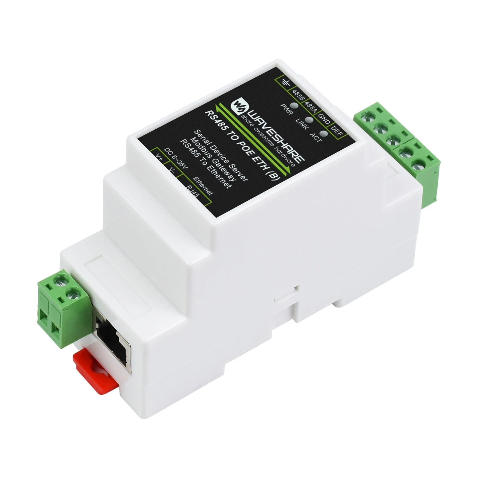 RS485 to RJ45 Ethernet Module with PoE
