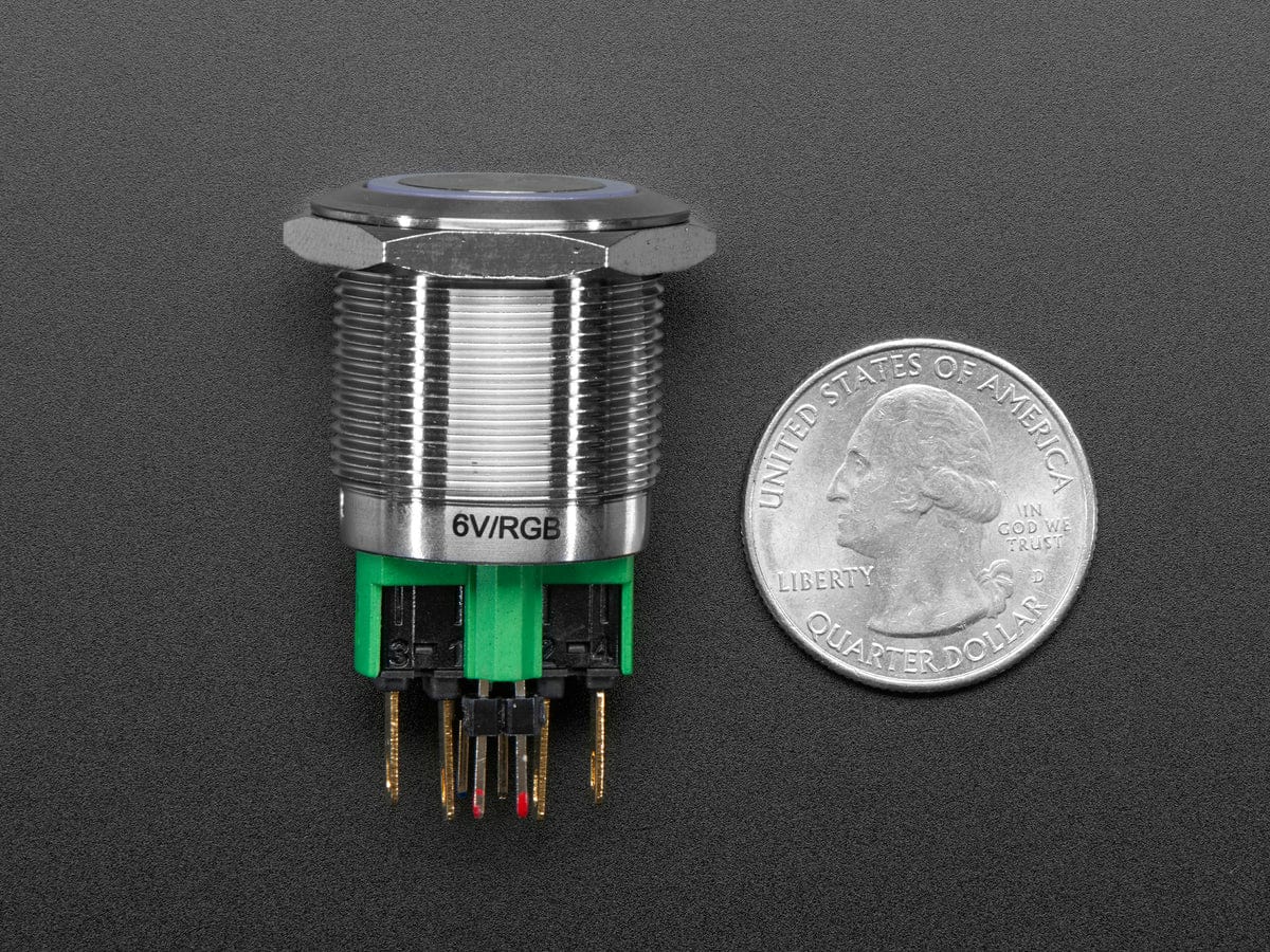 Rugged Metal On/Off Switch - 22mm 6V RGB On/Off - Image 4
