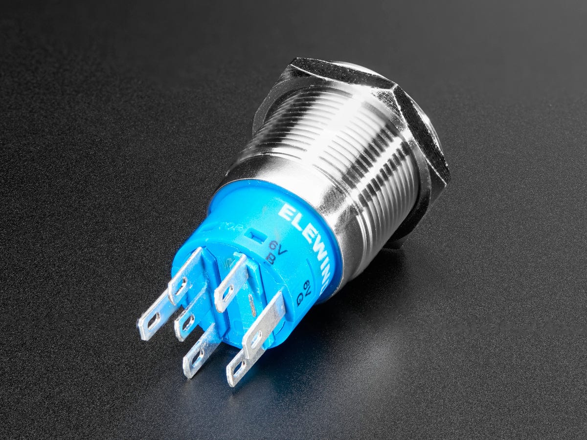 Rugged Metal Pushbutton - 19mm 6V RGB Momentary - Image 2