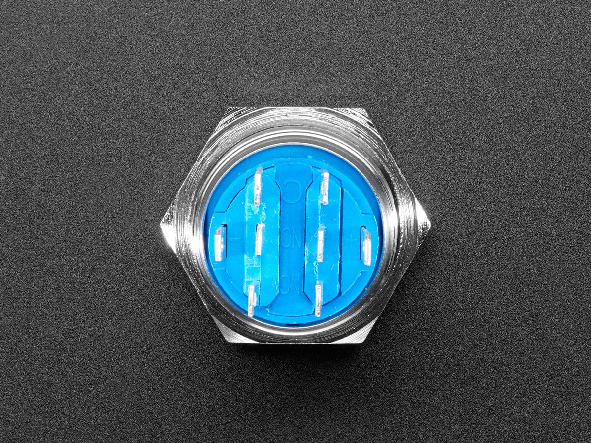 Rugged Metal Pushbutton - 19mm 6V RGB Momentary - Image 3