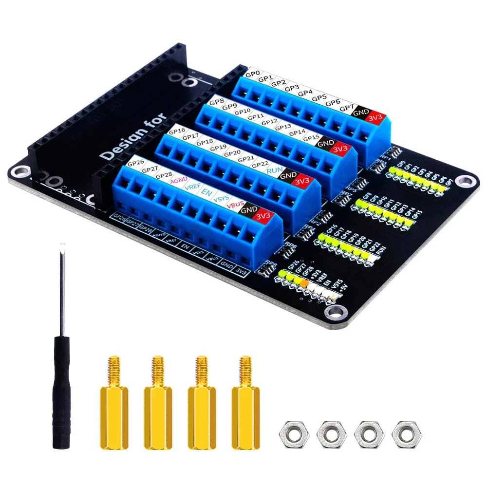 Screw Terminal Expansion Board for Raspberry Pi Pico - Image 3