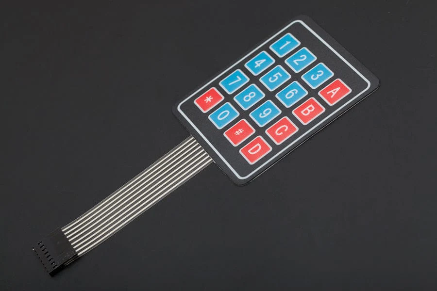 Sealed Membrane 4*4 button pad with sticker - Image 3