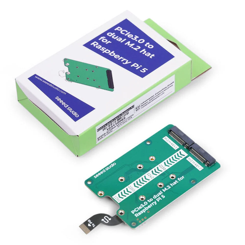 Seeed PCIe 3.0 Dual M.2 HAT for Raspberry Pi 5 - Image 6