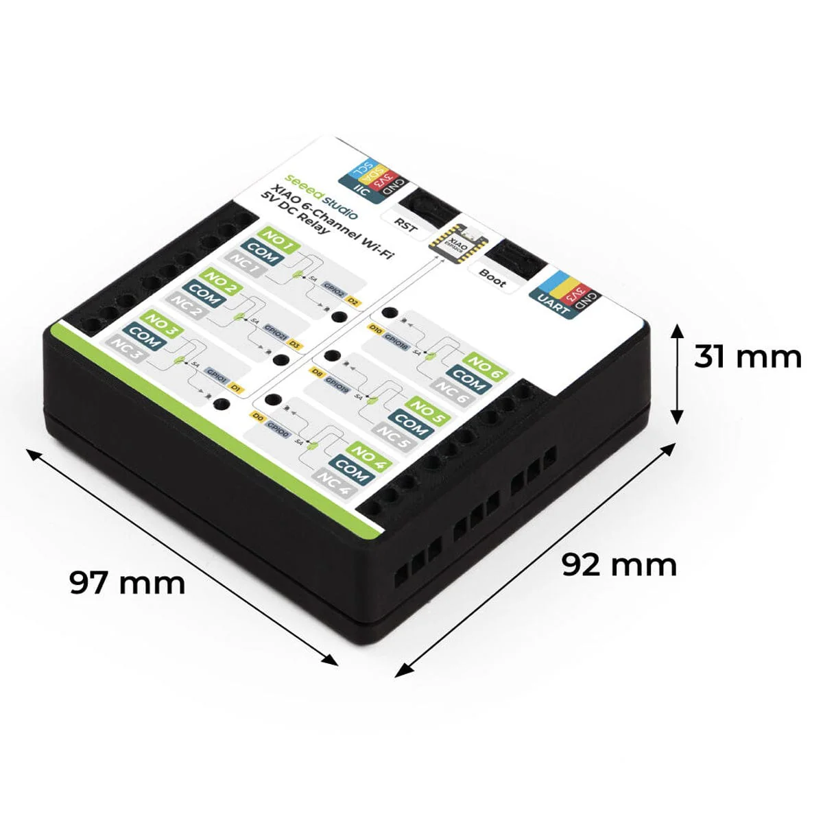 Seeed XIAO 6-Channel Wi-Fi 5V DC Relay (ESP32-C6) - Image 10