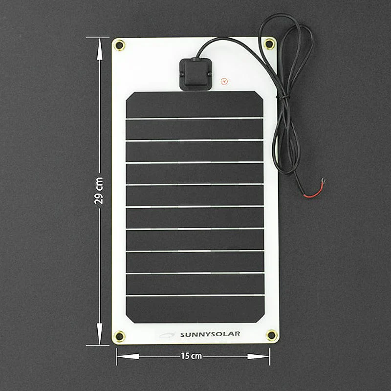 Semi-Flexible Monocrystalline Solar Panel (6V 1A) - Image 5