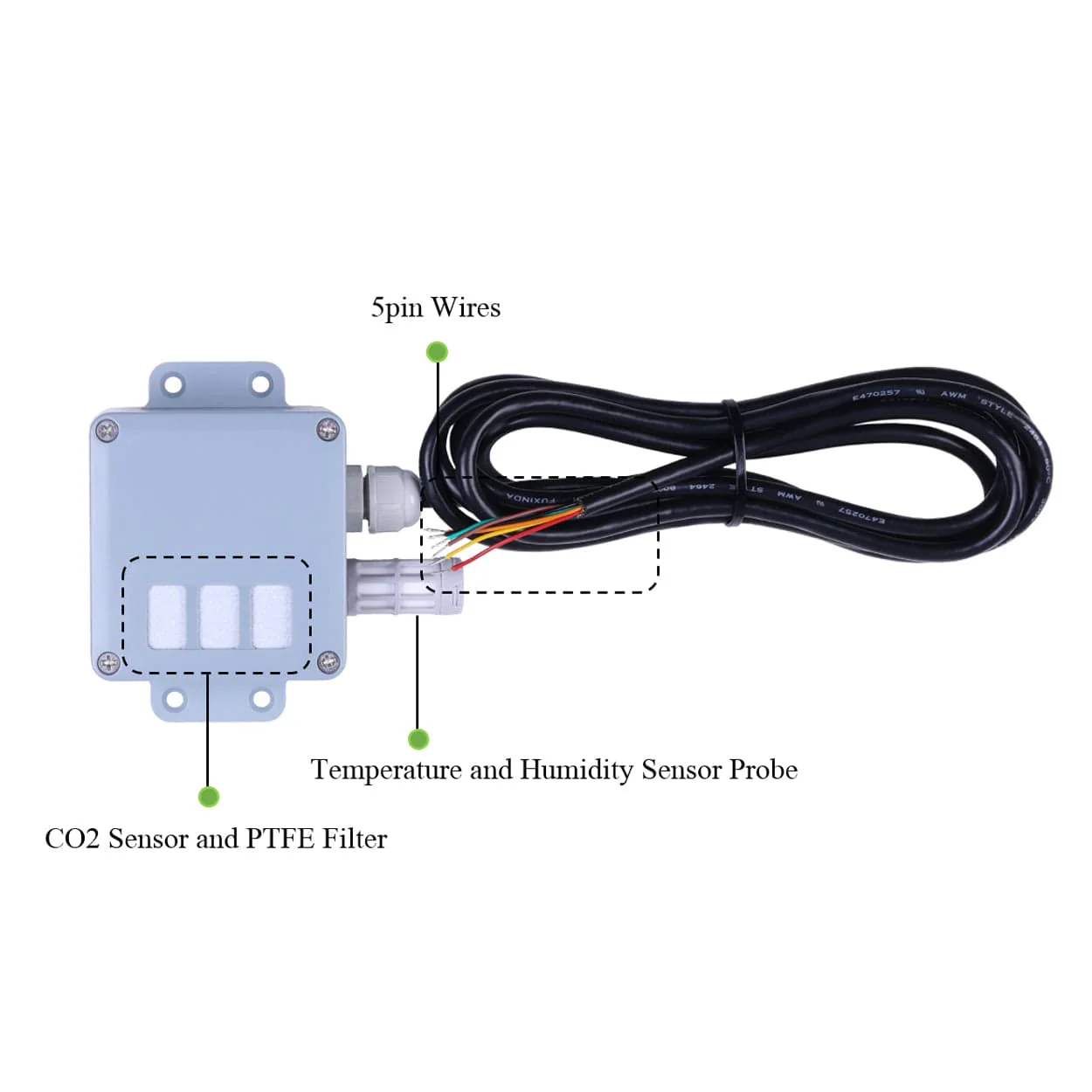 SenseCAP CO2, Temperature and Humidity Sensor with RS-485 & SDI-12 - Image 6