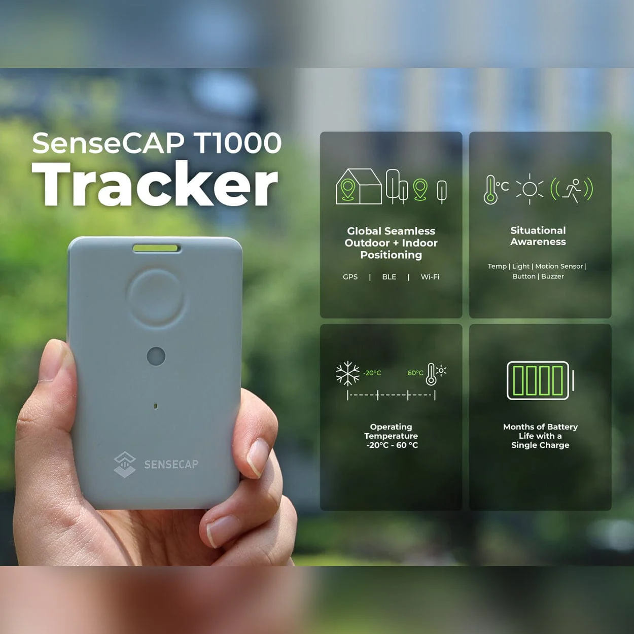 SenseCAP T1000-A LoRaWAN Tracker (with sensors) - Image 6