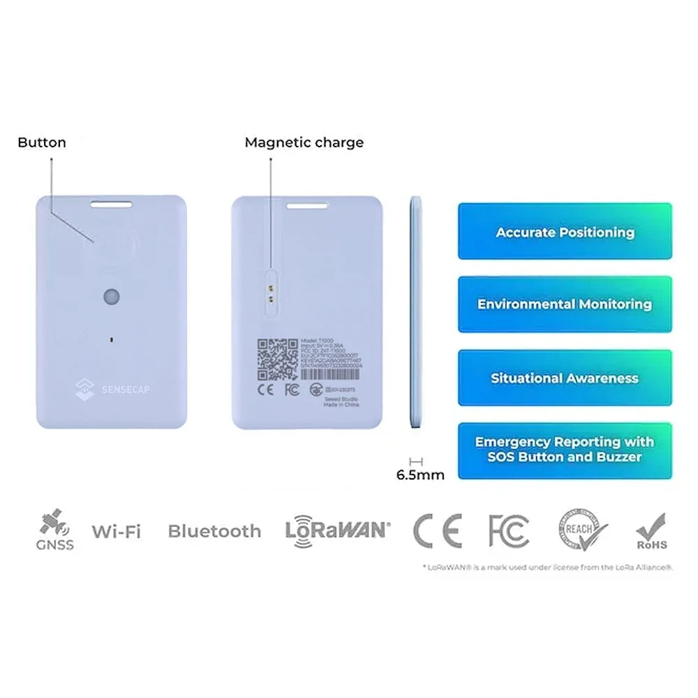 SenseCAP T1000-B LoRaWAN Tracker (no sensors) - Image 6