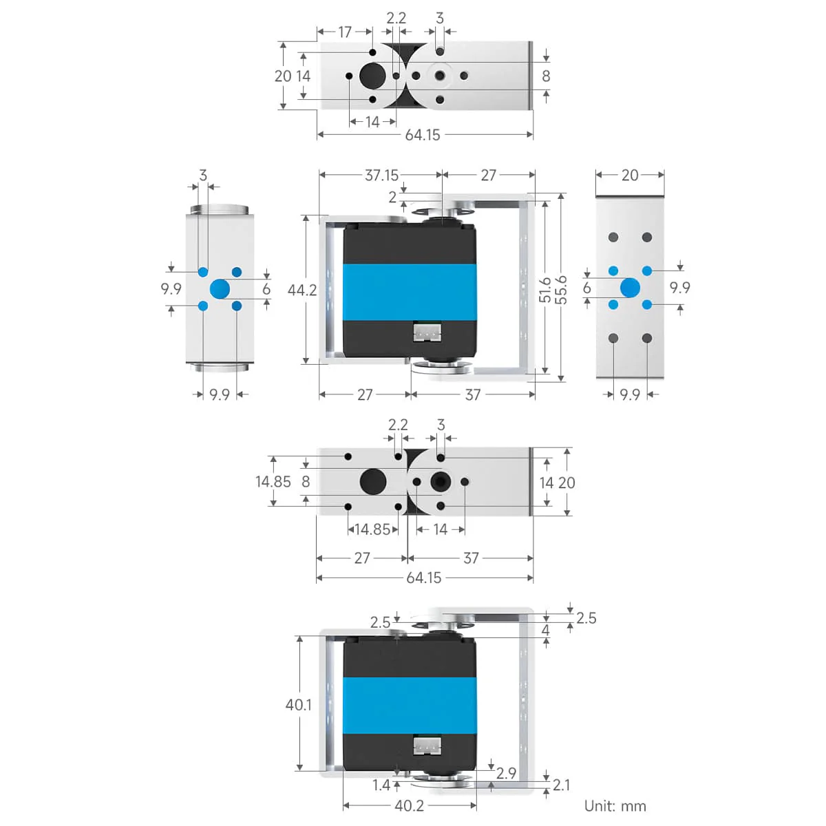 ST3020 Serial Bus Servo (25kg) - Image 8