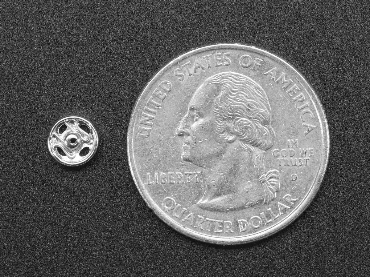 Sewable Snaps - 5mm Diameter - Card of 24 - Image 2