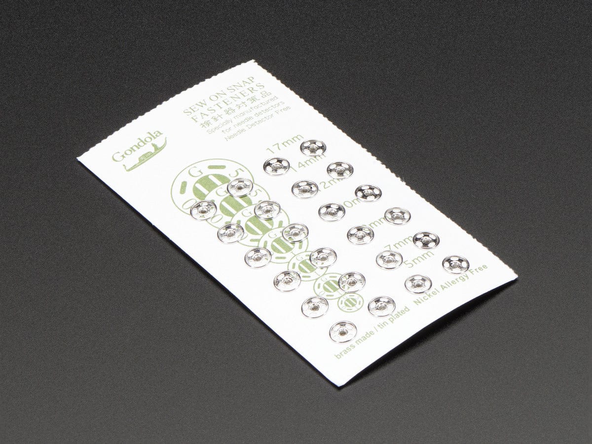 Sewable Snaps - 5mm Diameter - Card of 24 - Image 5