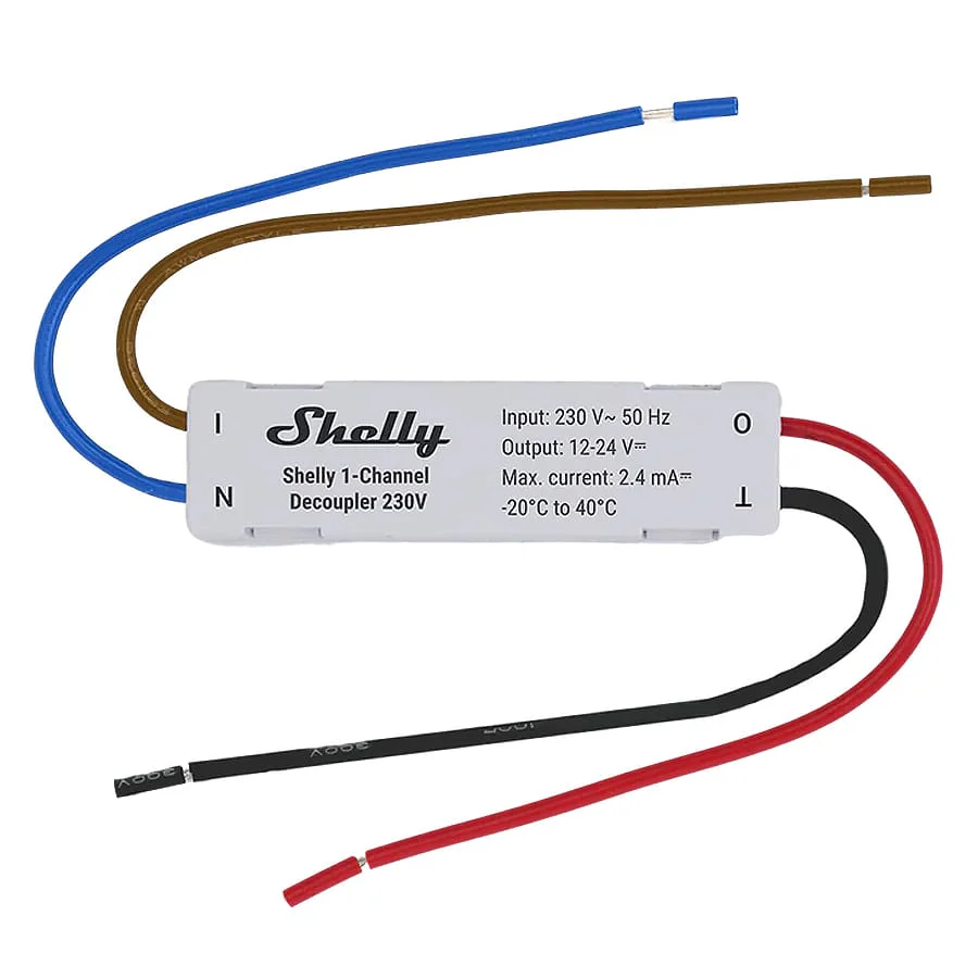 Shelly 1-Channel Decoupler - 230V - Image 2