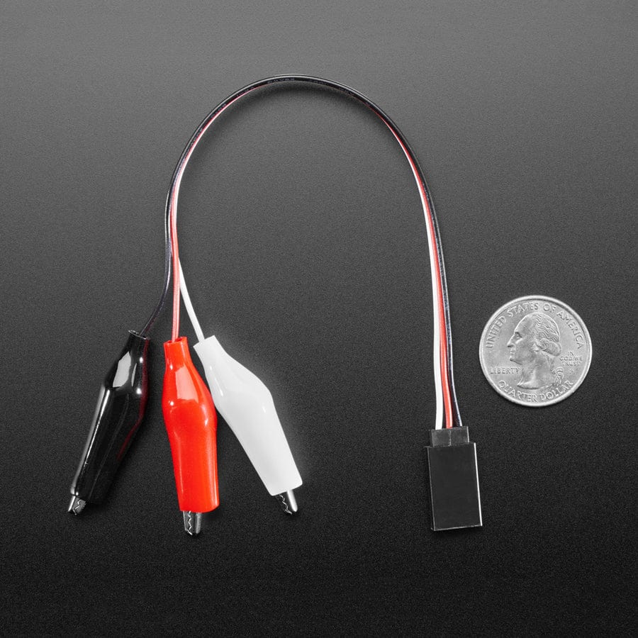 Shrouded Servo to Alligator Clip Cable - 17cm long - Image 4