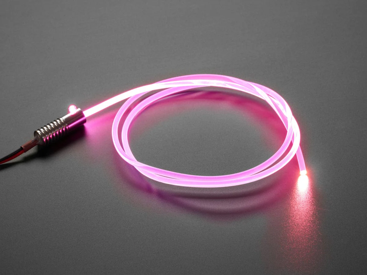 Side-light Fiber Optic Tube - 4mm Diameter - 1 meter long - Image 4