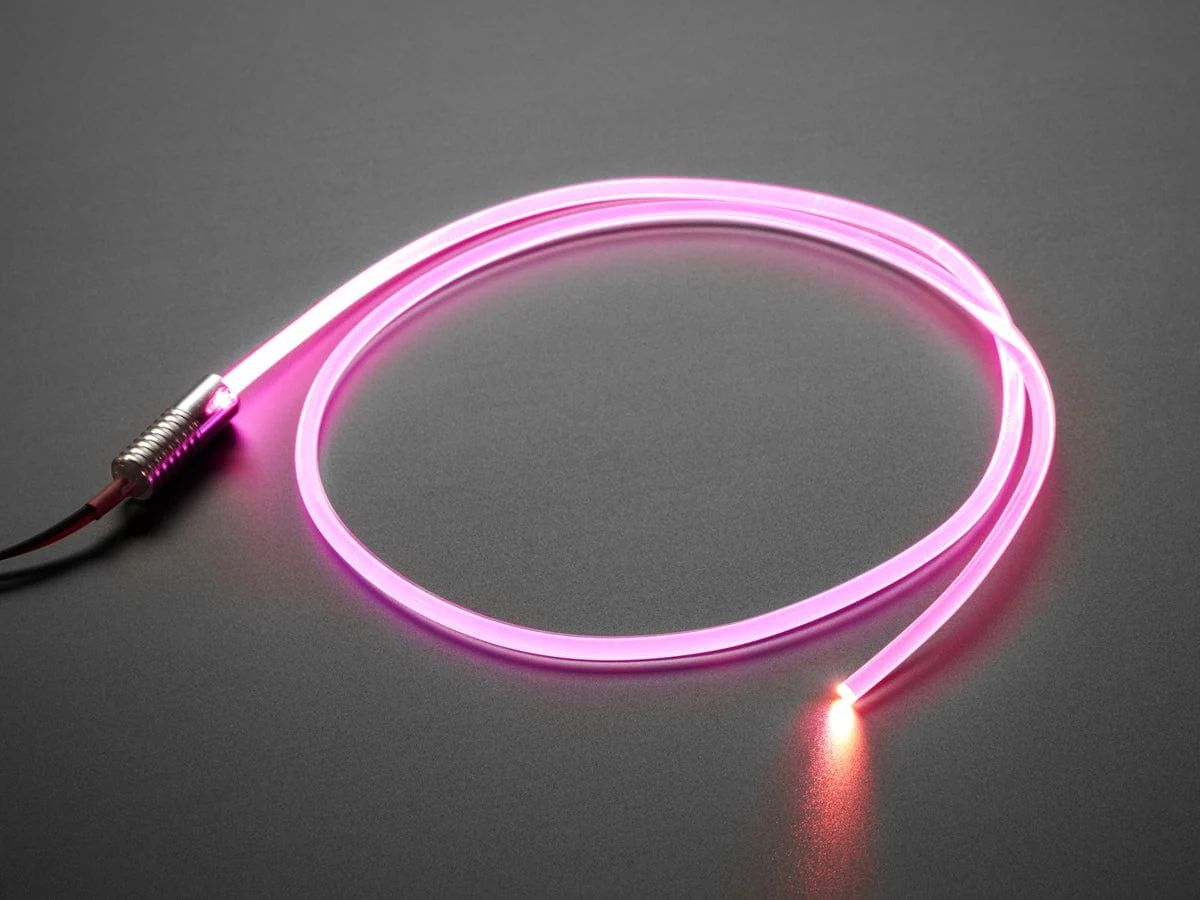 Side-light Fiber Optic Tube - 5mm Diameter - 1 meter long - Image 4