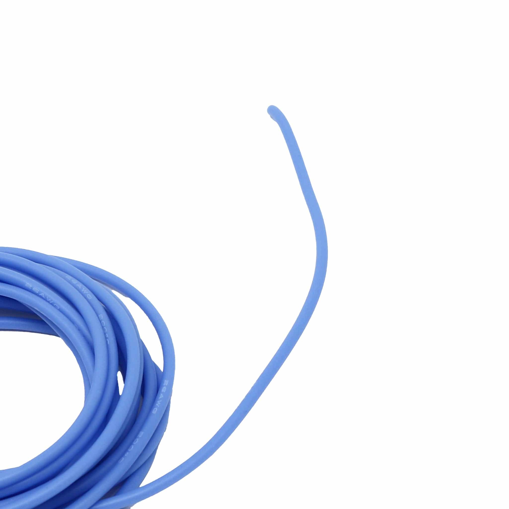Silicone Cover Stranded-Core Wire - 2m 26AWG Blue - Image 2