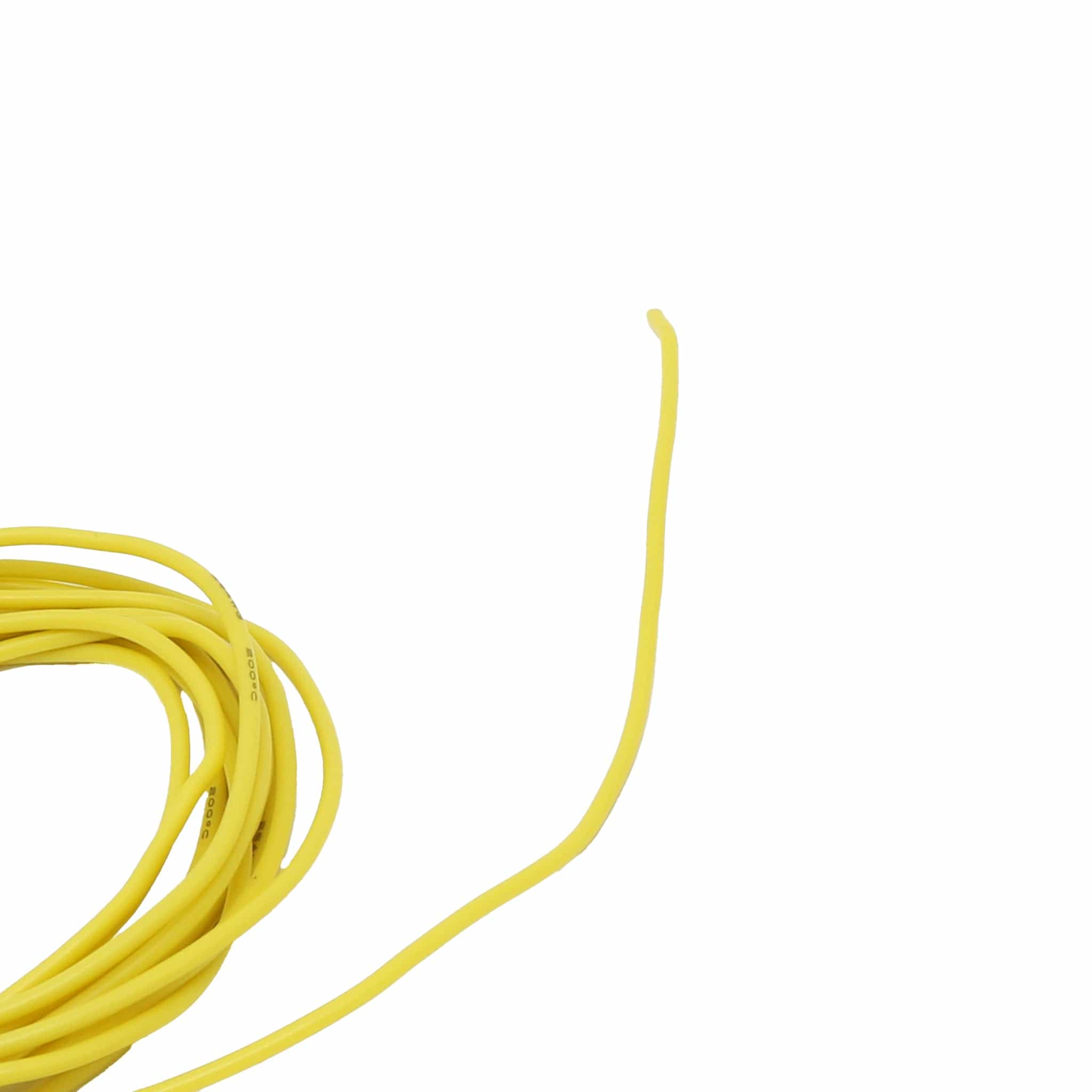Silicone Cover Stranded-Core Wire - 2m 26AWG Yellow - Image 2