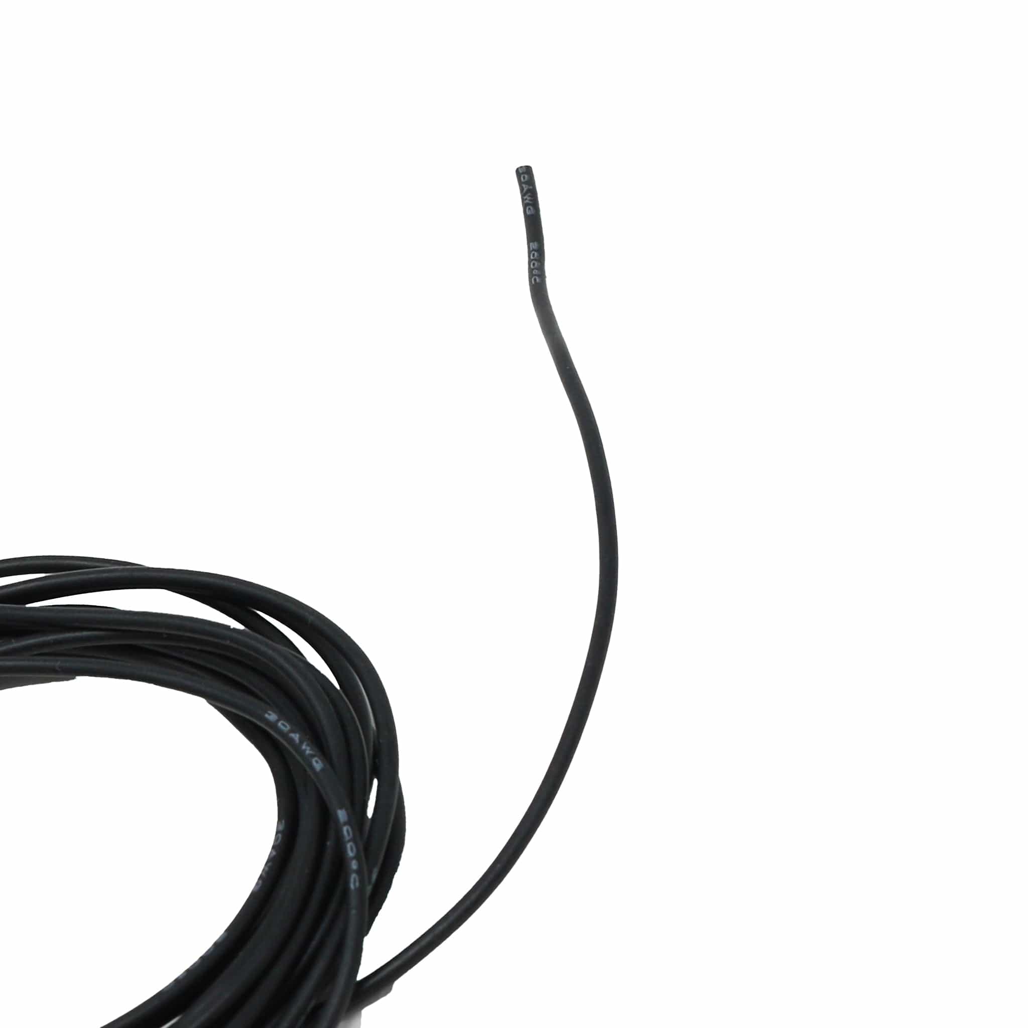Silicone Cover Stranded-Core Wire - 2m 30AWG Black - Image 2