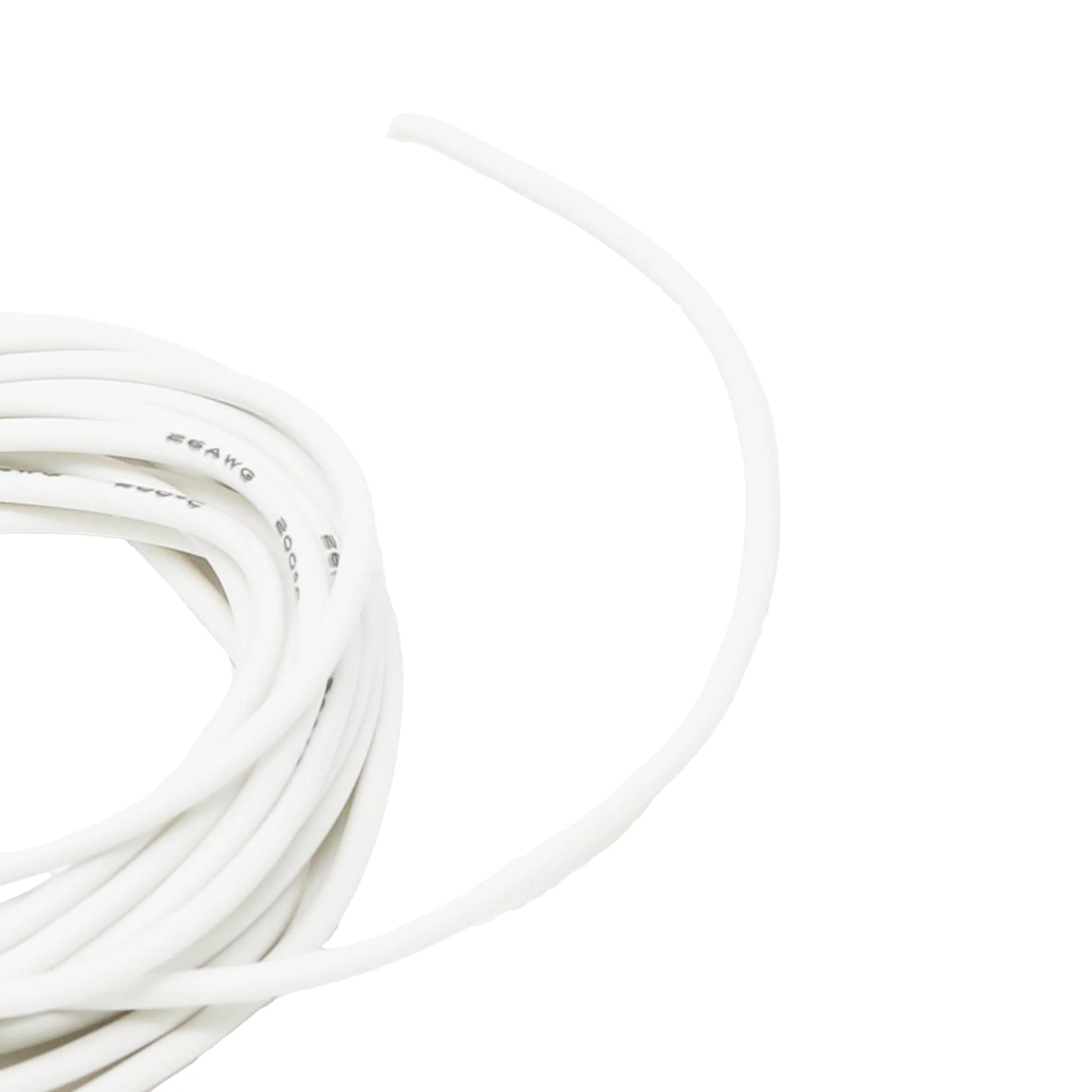 Silicone Cover Stranded-Core Wire - 2m 30AWG White - Image 2