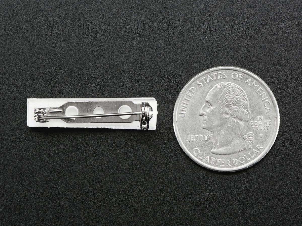 Silver Pin Back with Foam Adhesive - Image 3
