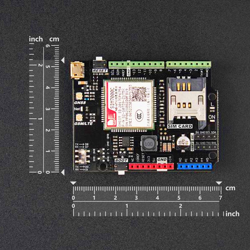 SIM7000C Arduino NB-IoT/LTE/GPRS/GPS Expansion Shield - Image 5
