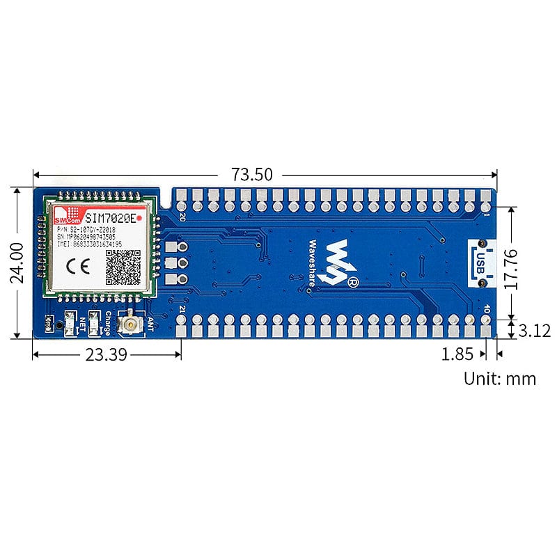 SIM7020E NB-IoT Module For Raspberry Pi Pico - Image 7