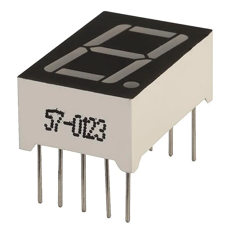 Single-Digit Seven-Segment Common Cathode Display - Red - Image 2