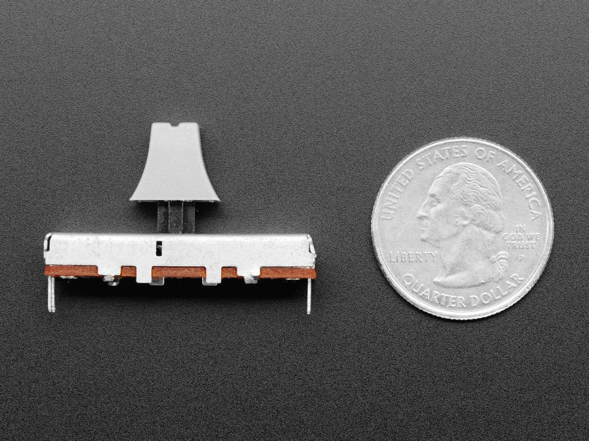 Slide Potentiometer with Plastic Knob - 35mm Long - 10KΩ - Image 4