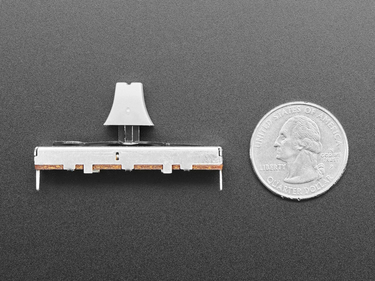 Slide Potentiometer with Plastic Knob - 45mm Long (10KΩ) - Image 3