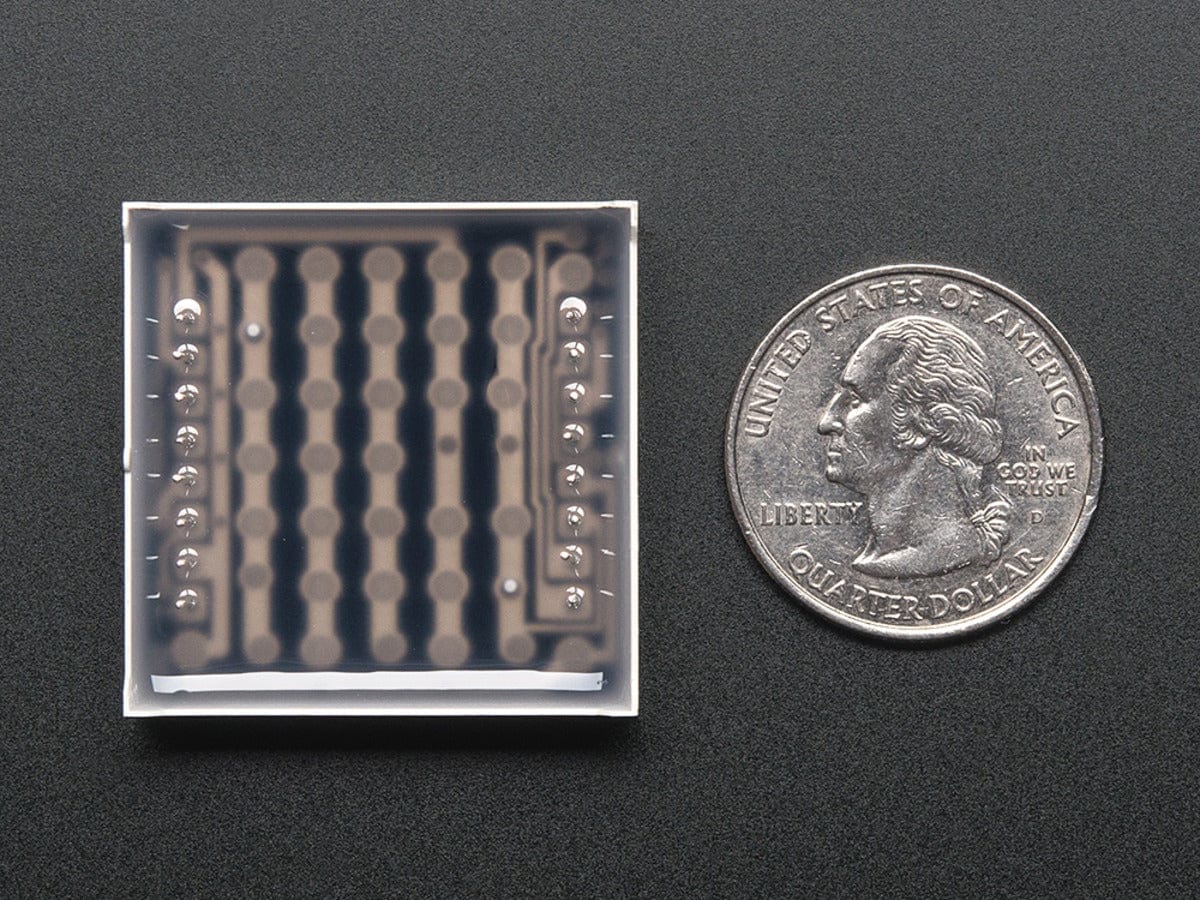 Small 1.2" 8x8 Ultra Bright Blue LED Matrix (KWM-30881CBB) - Image 4