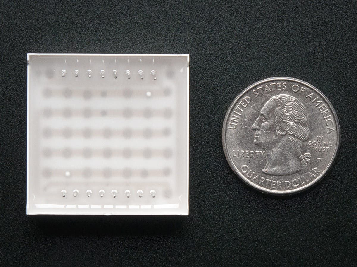 Small 1.2" 8x8 Ultra Bright Pure Green LED Matrix (KWM-30881CPGB) - Image 4