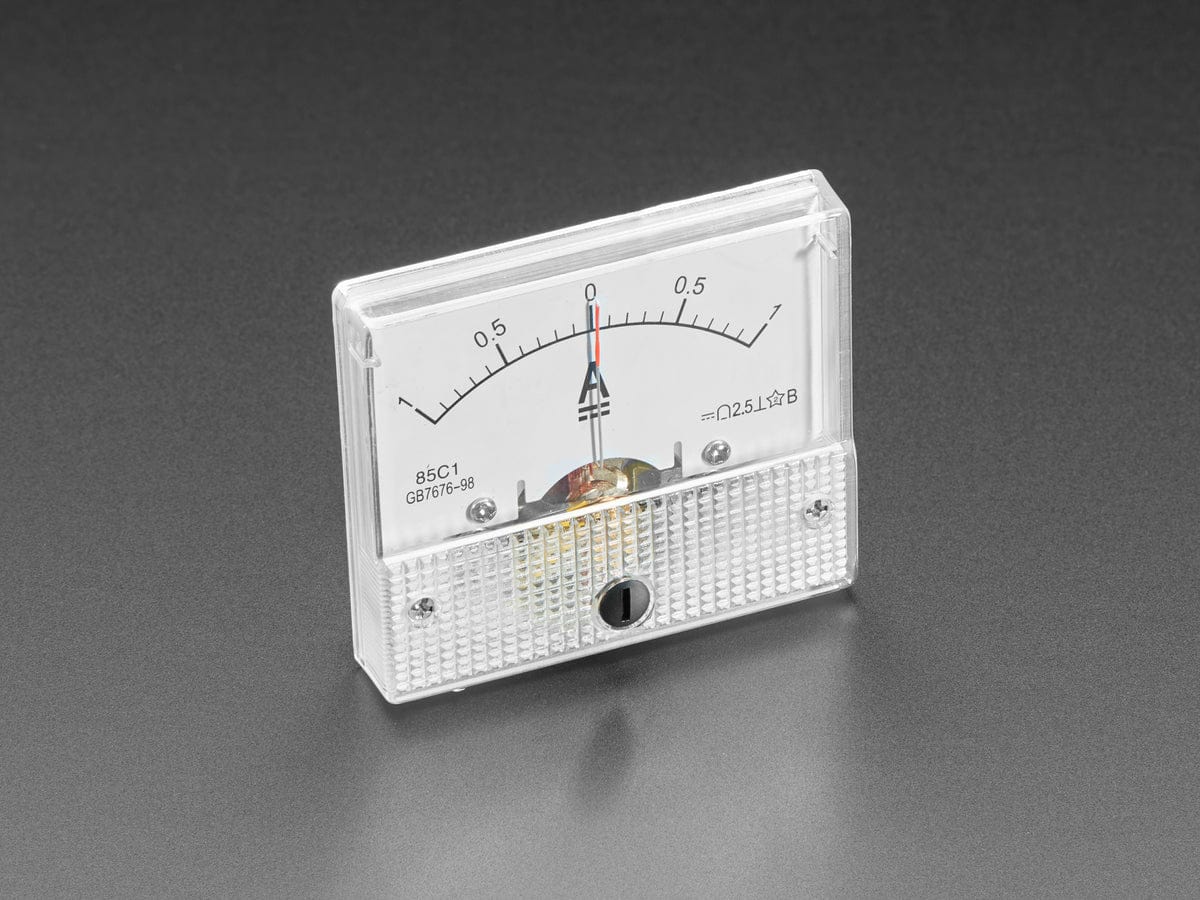 Small -1 Amp to +1 Amp DC Current Analog Panel Meter - Image 2
