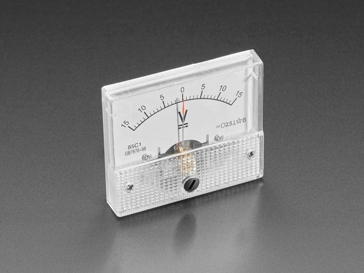 Small -15 to +15V DC Analog Panel Meter - Image 2