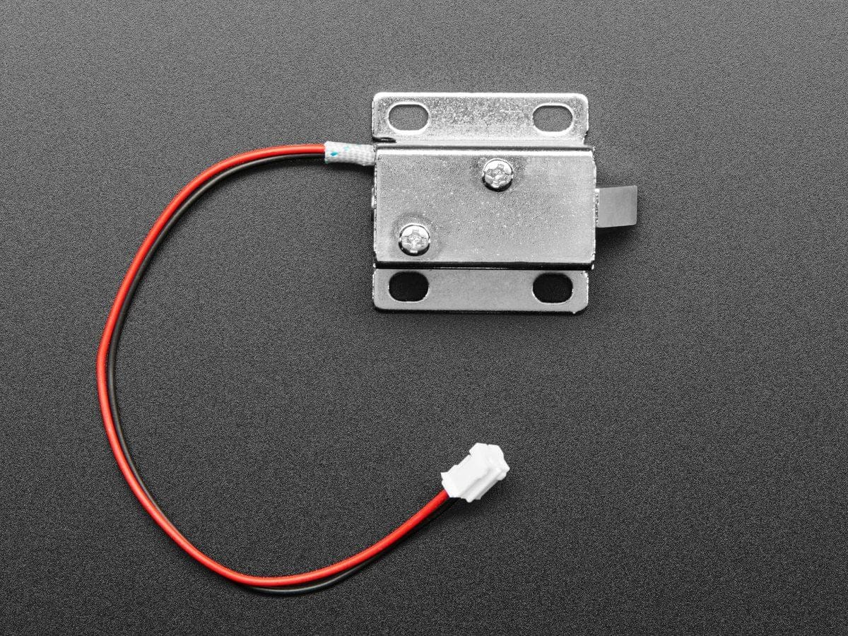 Small Lock-style Solenoid - 12VDC @ 350mAh with 2-pin JST - Image 2