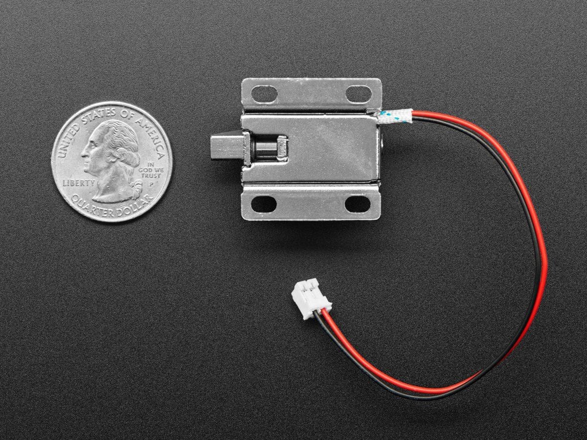 Small Lock-style Solenoid 6VDC @ 600mAh with 2-pin JST - Image 3