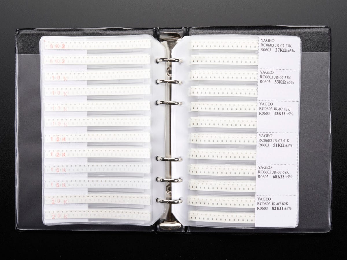 SMT 0603 Resistor and Capacitor Book - 3725 pieces - Image 2