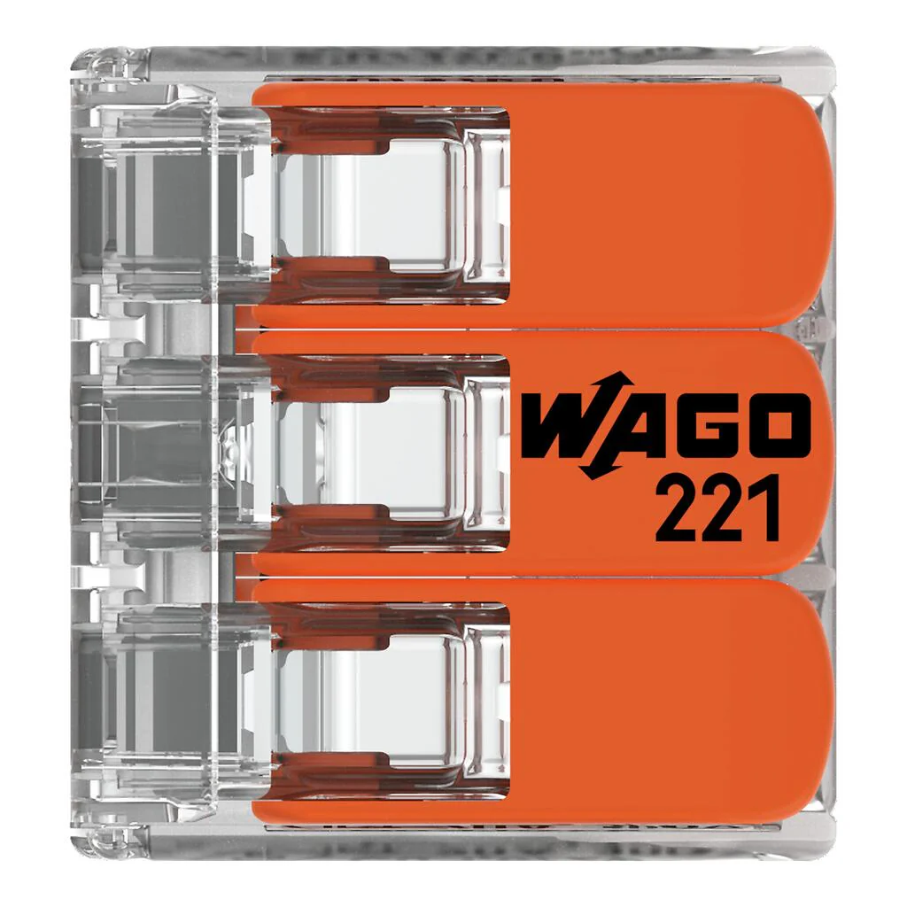 WAGO 221-413 32A 3-Way Lever Connectors - Pack of 3 - Image 6