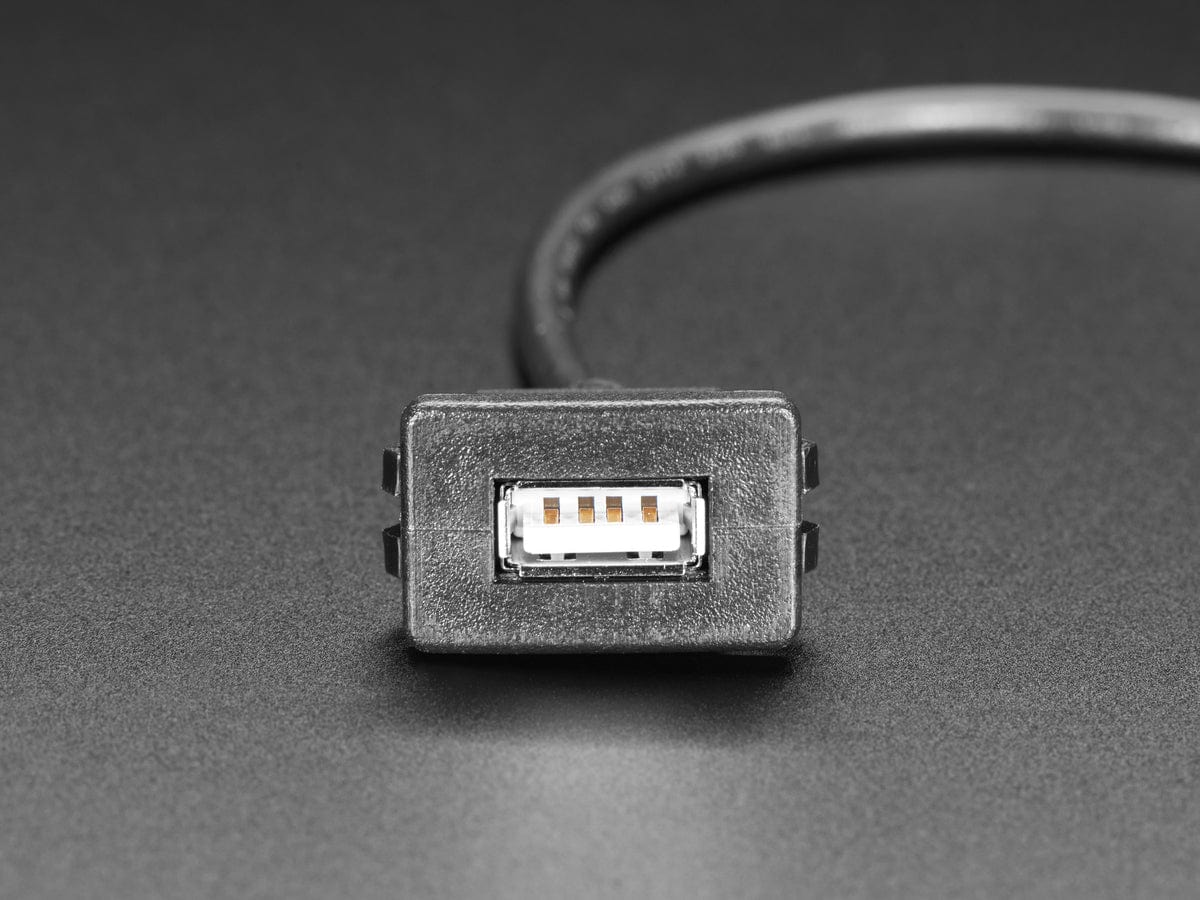 Snap-In Panel Mount Cable - USB A Extension Cable - Image 3