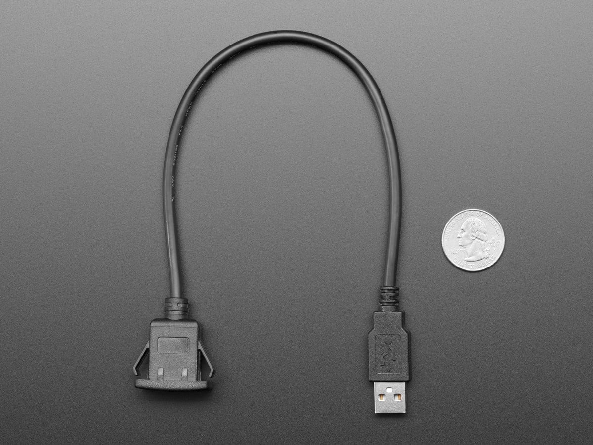 Snap-In Panel Mount Cable - USB A Extension Cable - Image 5