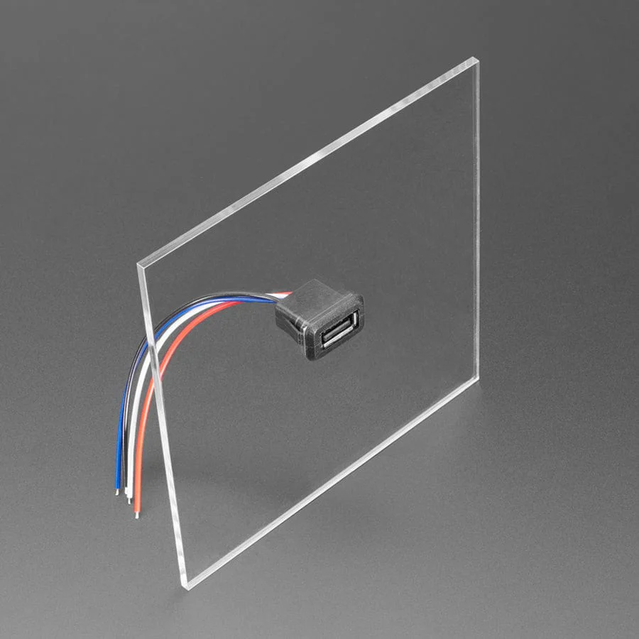 Snap-In Panel Mount Cable - USB Type A Socket to 4 Wires - Image 2