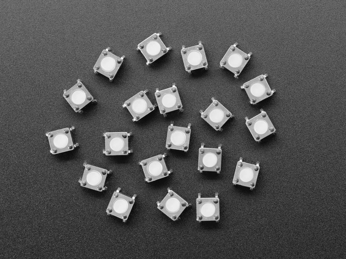 Soft Silicone Top 6mm Push-buttons (20-pack) (Translucent) - Image 2