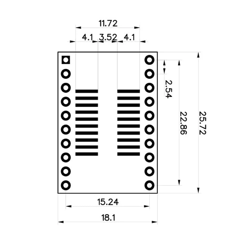 SOIC to DIP Adapter - 20-Pin - Image 3