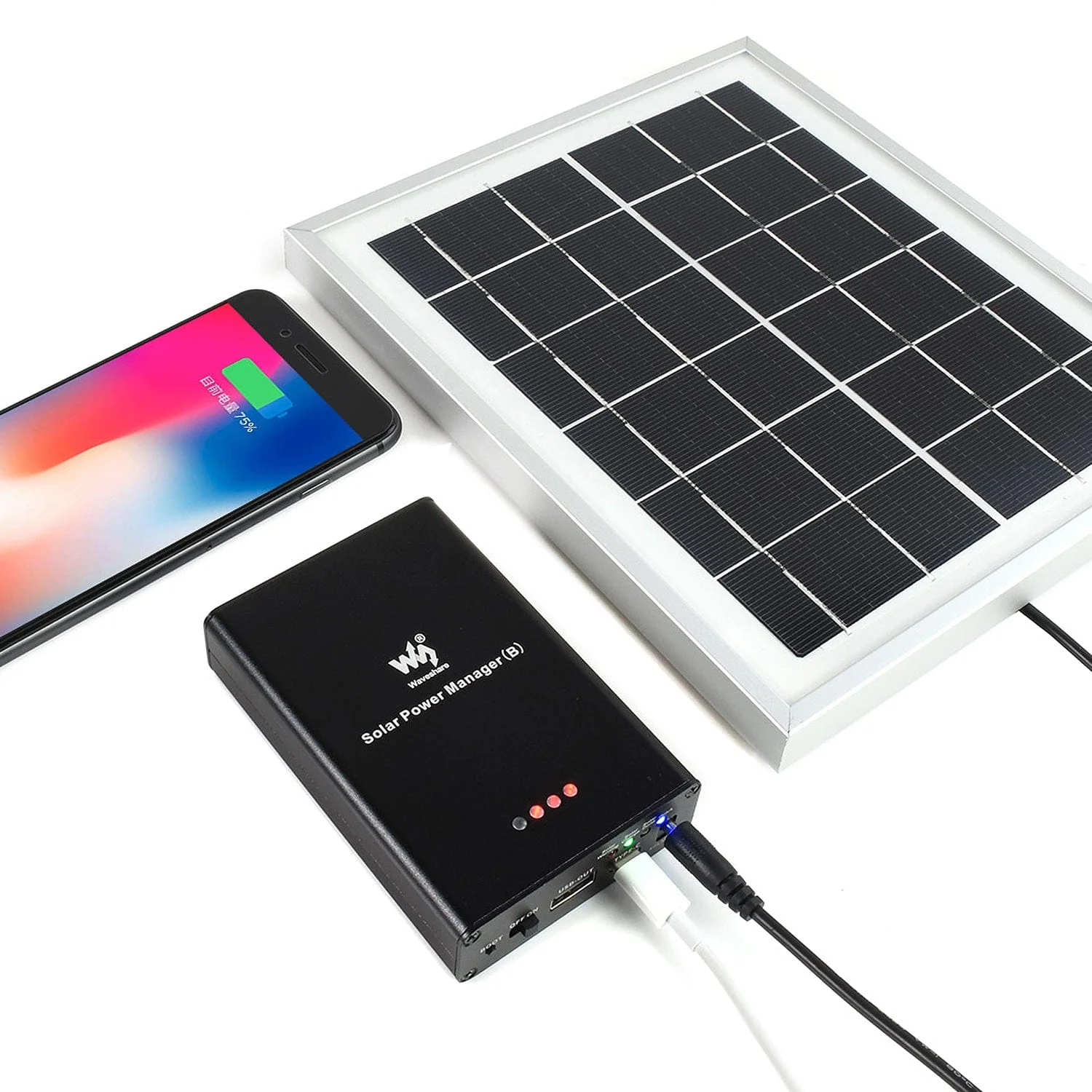 Solar Power Manager (B) with Embedded 10000mAh Li-Po Battery [discontinued] - Image 5