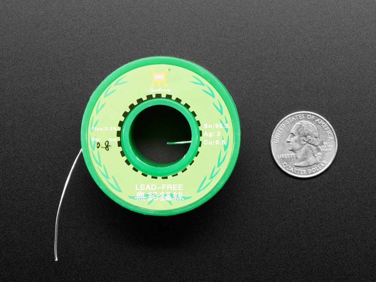 Solder Spool - 1/4 lb SAC305 RoHS lead-free /  0.031" rosin-core (0.25 lb / 100 g) [Discontinued] - Image 2