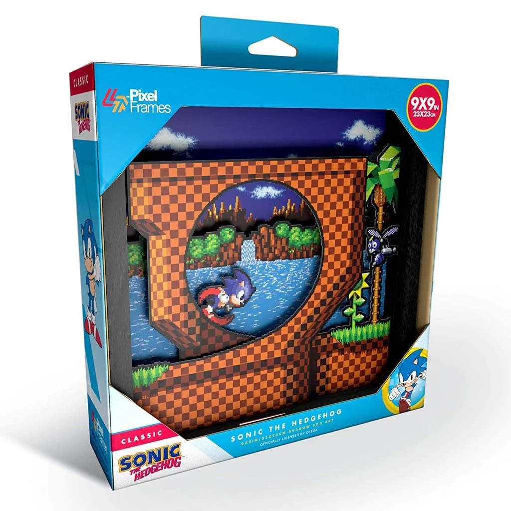 Sonic the Hedgehog Loop Pixel Frame (9x9") [Discontinued] - Image 2