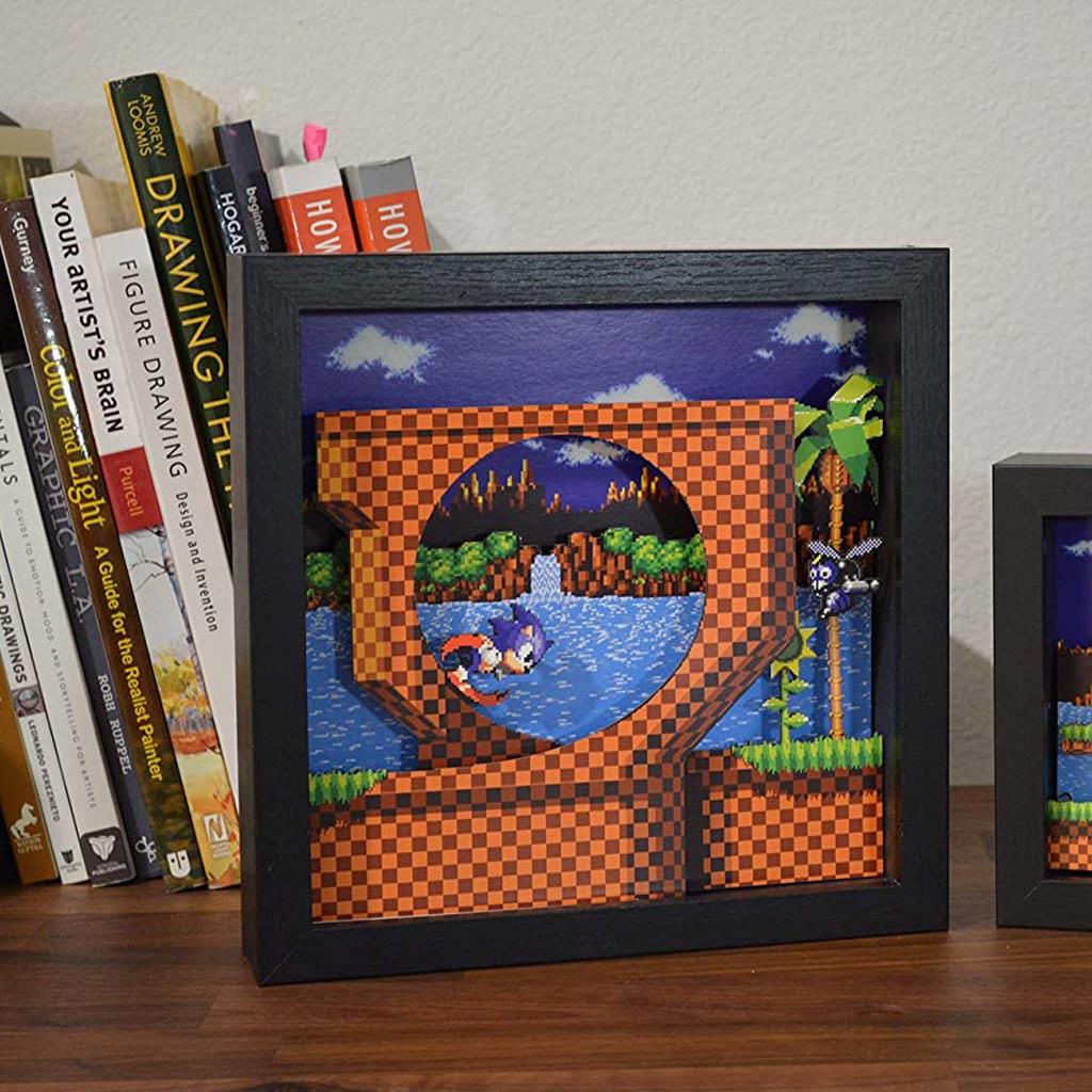 Sonic the Hedgehog Loop Pixel Frame (9x9") [Discontinued] - Image 4